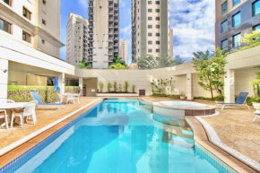 Aconchegante Apto de 1 Quarto em Localização Incrível - Piscina, Banheira de Hidromassagem, Sauna e Mais!